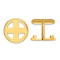 Lyra Wideband Distinguished Coin Jewelry 14k Mens Polished Classic Coin Bezel Cuff Links