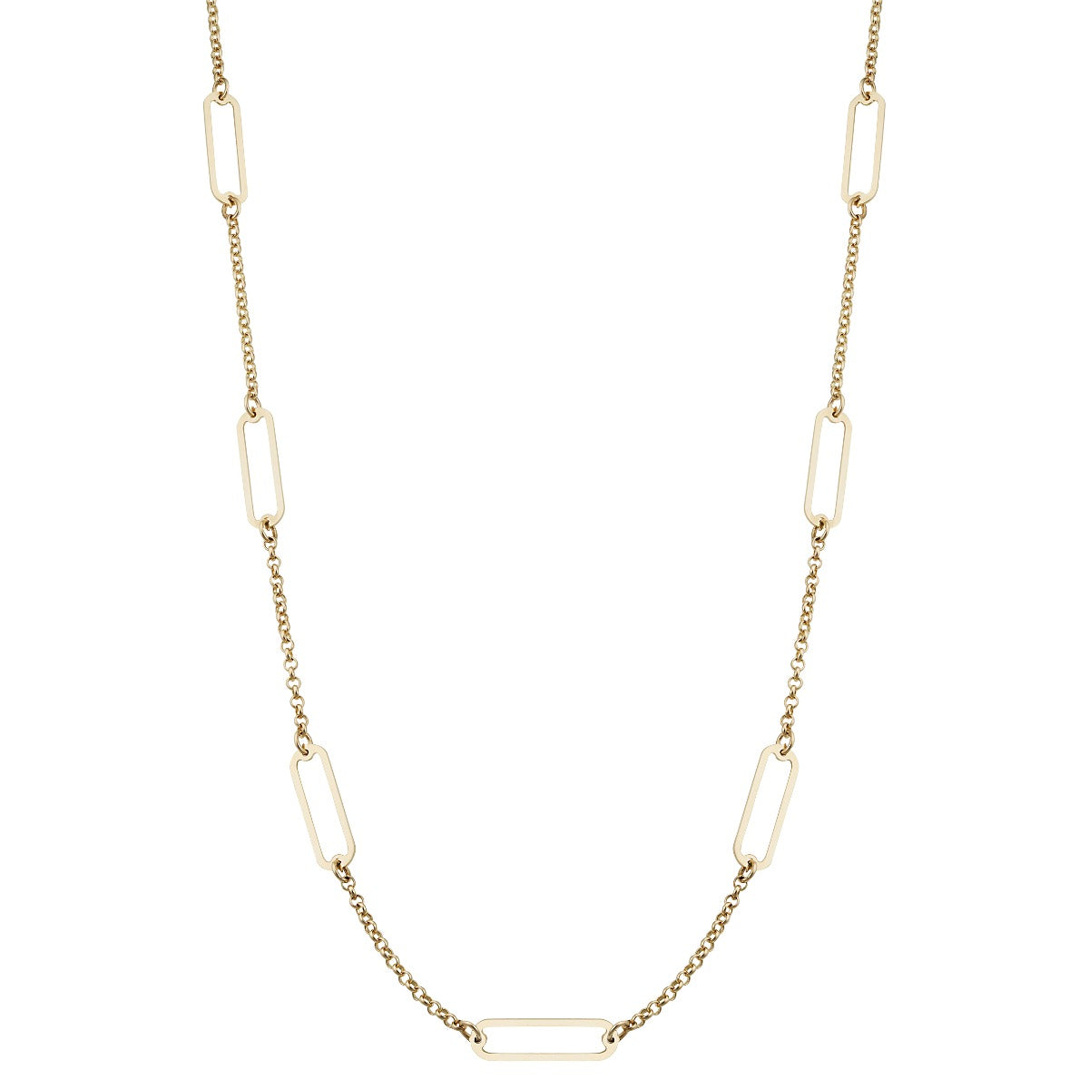 18" 14k Paperclip Chain