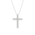 Divine Grace Lab Grown .25 CTW Diamond Cross Necklace