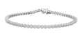 Diamond tennis bracelet laying in circle