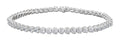 3ctw Diamond Tennis Bracelet Laying in Circle