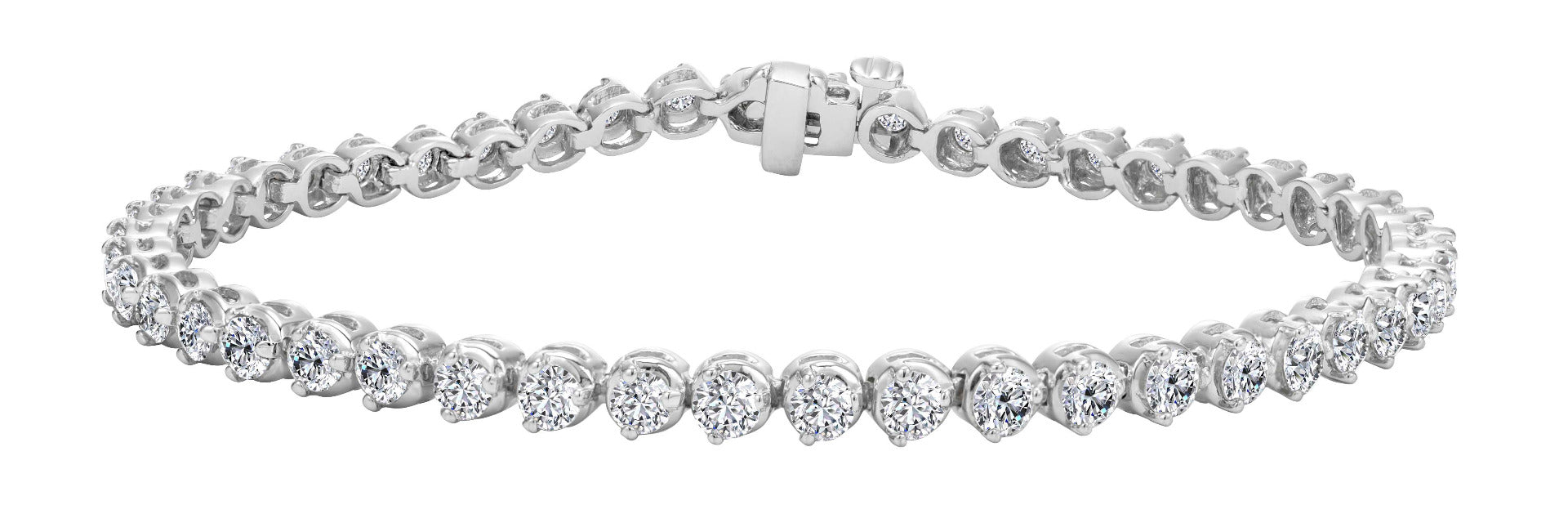 5ctw Diamond Tennis Bracelet Laying in Circle