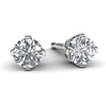 14k White Gold 1/4 TDW Diamond Solitaire Earrings