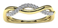 10k Yellow Gold Infinity Diamond Ring