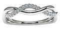 10k White Gold Infinity Diamond Ring
