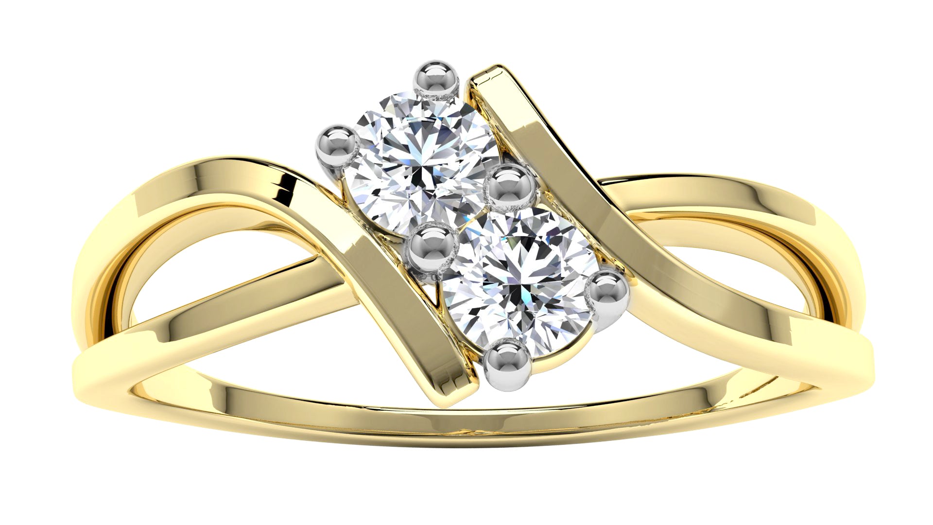 14k Yellow Gold .20ctw Diamond ForeverUs Ring