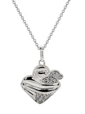 LCHS Sterling Silver Diamond Dog Pendant