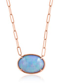 Rose Gold Opal Pendant