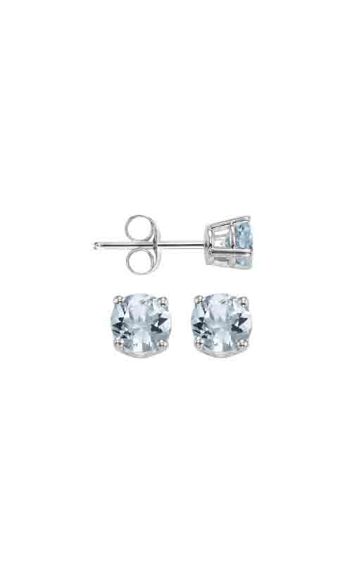 14k White Gold .50ct Aquamarine Stud Earrings