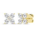 Flower Petals Stud Earrings (Round)