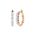 SeamlessTM 5-Stone Hoop Earrings