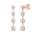 Graduated Drop Earrings (Round)