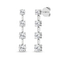 Graduated Drop Earrings (Round)