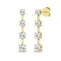 Graduated Drop Earrings (Round)
