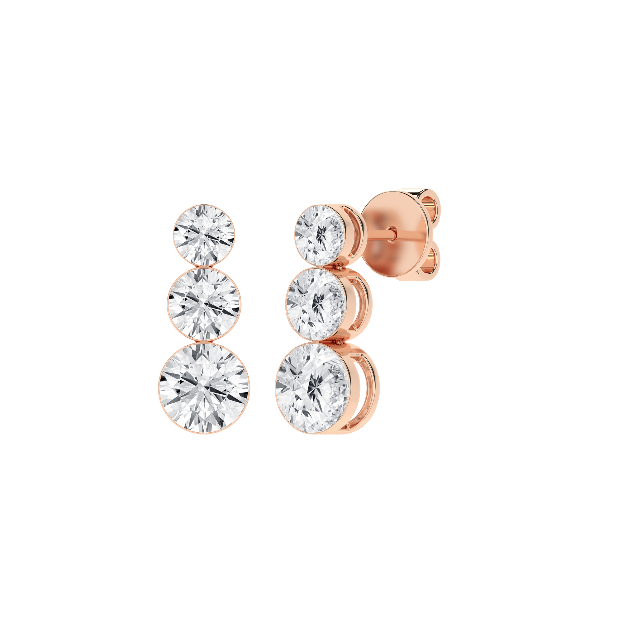 Seamless_x0019_ 3-Stone Graduated Diamond Drop Earrings (Round)