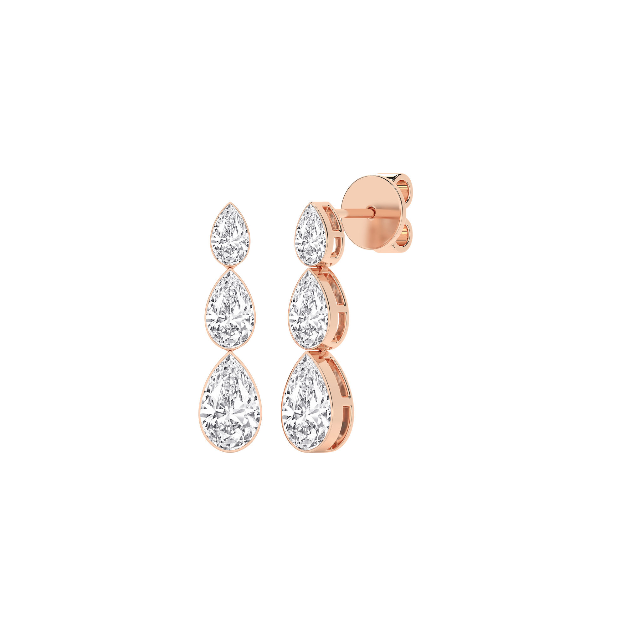 Seamless_x0019_ 3-Stone Graduated Diamond Drop Earrings (Pear)