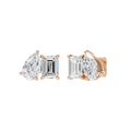TOI ET MOI STUD EARRINGS (EMERALD & PEAR)