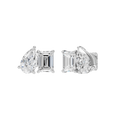 TOI ET MOI STUD EARRINGS (EMERALD & PEAR)