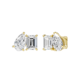 TOI ET MOI STUD EARRINGS (EMERALD & PEAR)