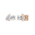 TOI ET MOI STUD EARRINGS (ROUND & PEAR)