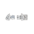 TOI ET MOI STUD EARRINGS (ROUND & PEAR)