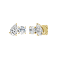 TOI ET MOI STUD EARRINGS (ROUND & PEAR)