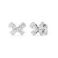 Butterfly Diamond Stud Earrings(Pear)
