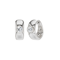 Bezel-set Huggies