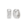 Bezel-set Huggies