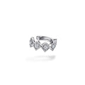 14K White Gold Diamond Cuff Earring