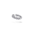 14K White Gold Diamond Cuff Earring