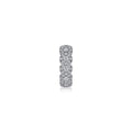 14K White Gold 13mm Diamond Earcuff Earring