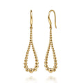 14K Yellow Gold Bujukan Teardrop Earrings