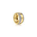 14K Yellow Gold Single Diamond Ear Cuff