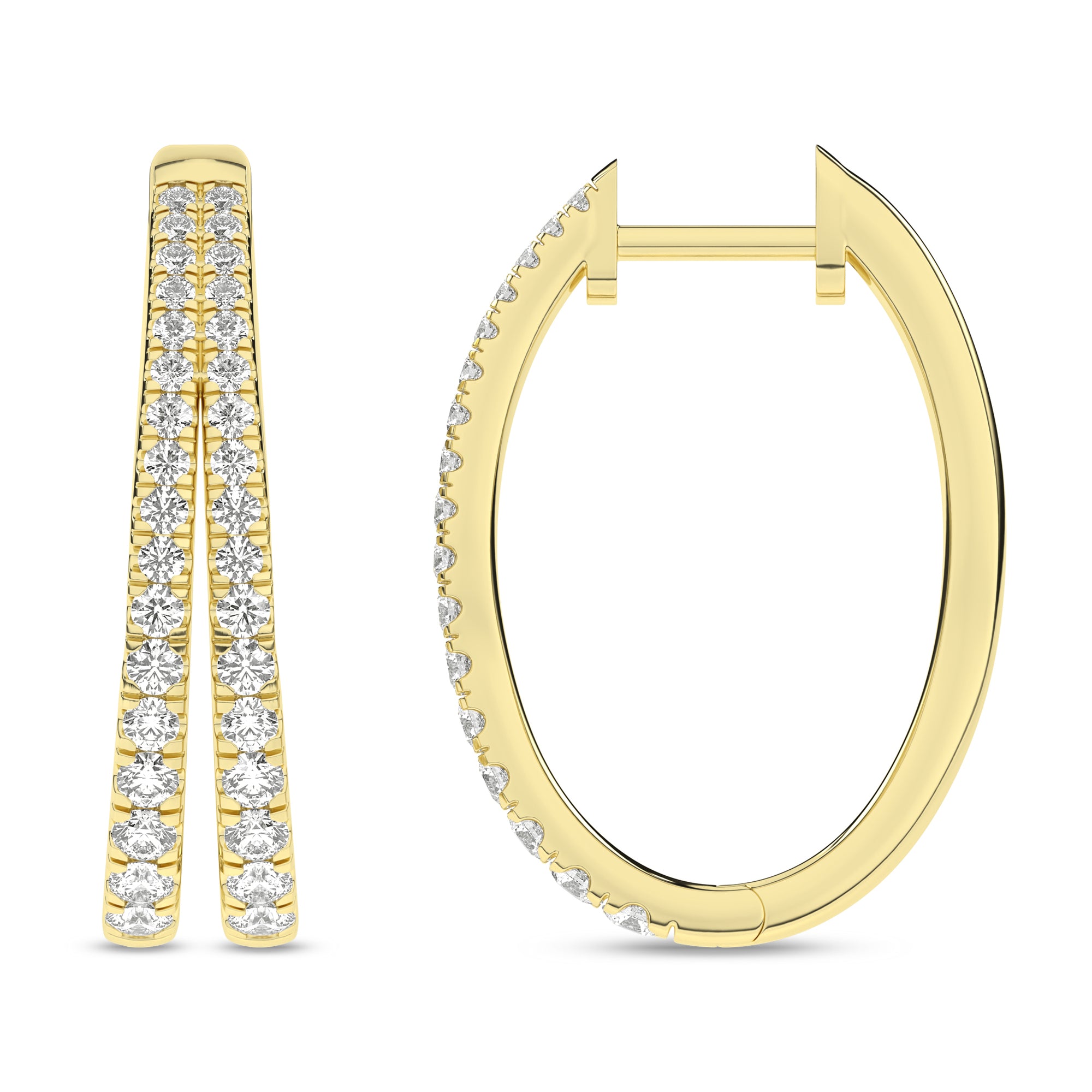 Split Hoop Earrings (Round)