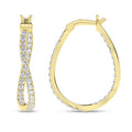 Curved Hoop Earrings (Round)