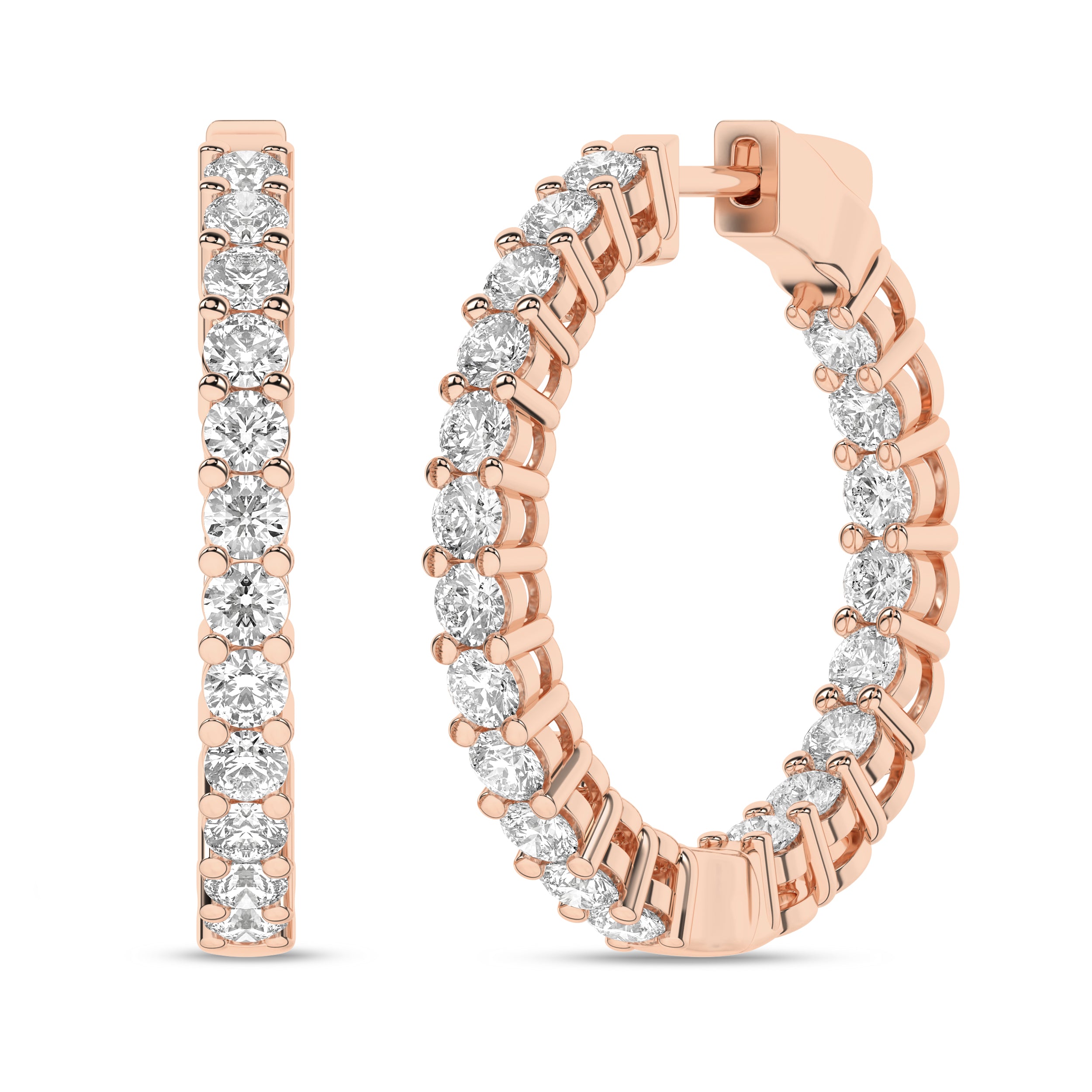 Inside-Out Hoop Earrings (Round)