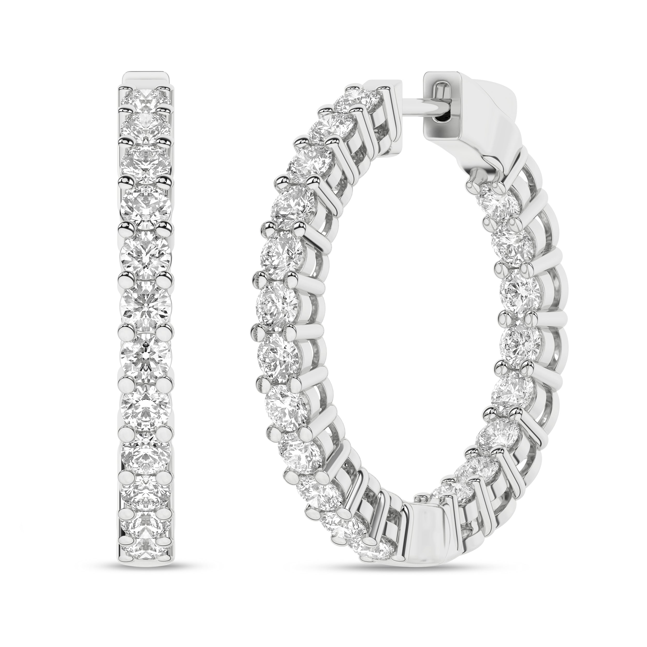 Inside-Out Hoop Earrings (Round)