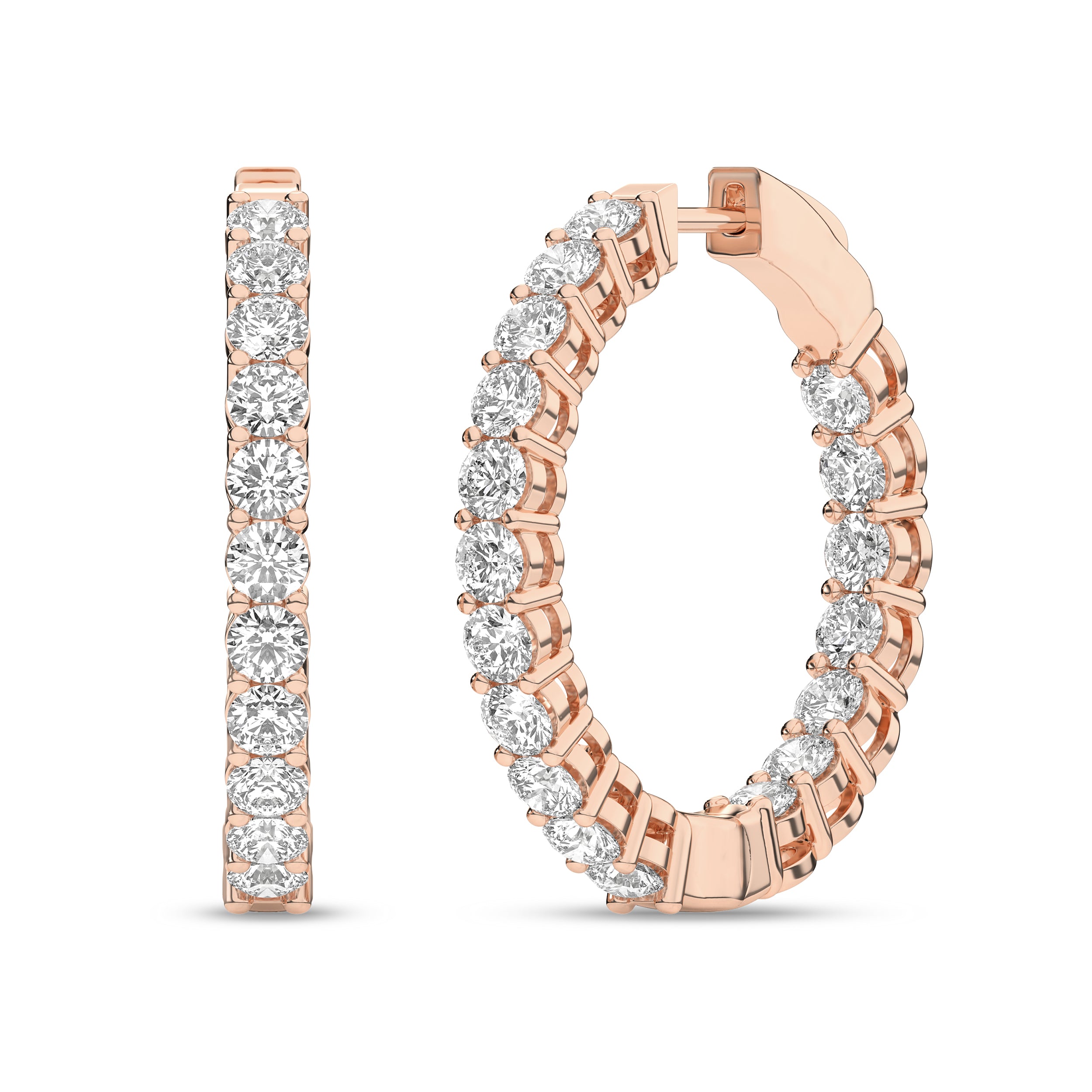 Inside-Out Hoop Earrings (Round)