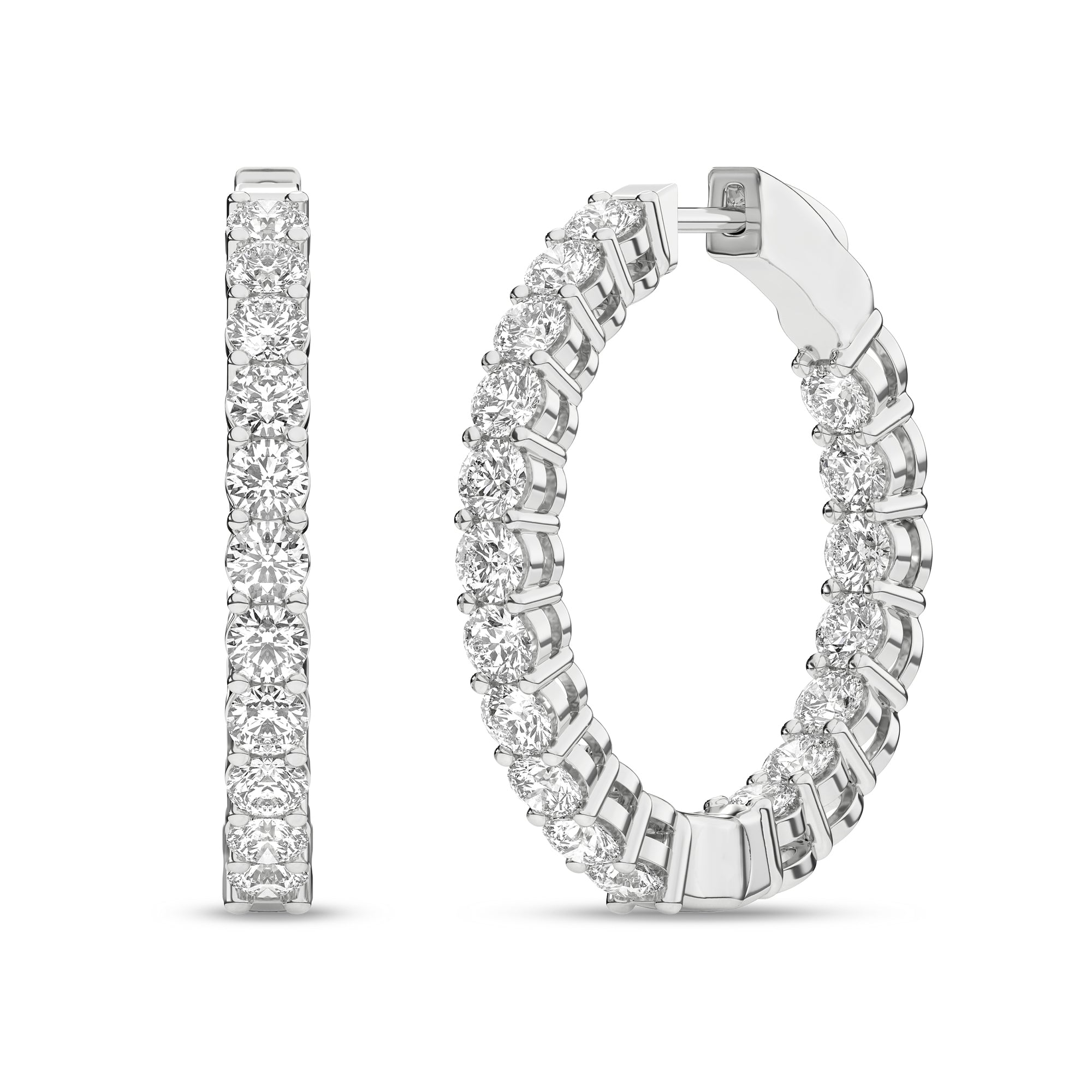 Inside-Out Hoop Earrings (Round)