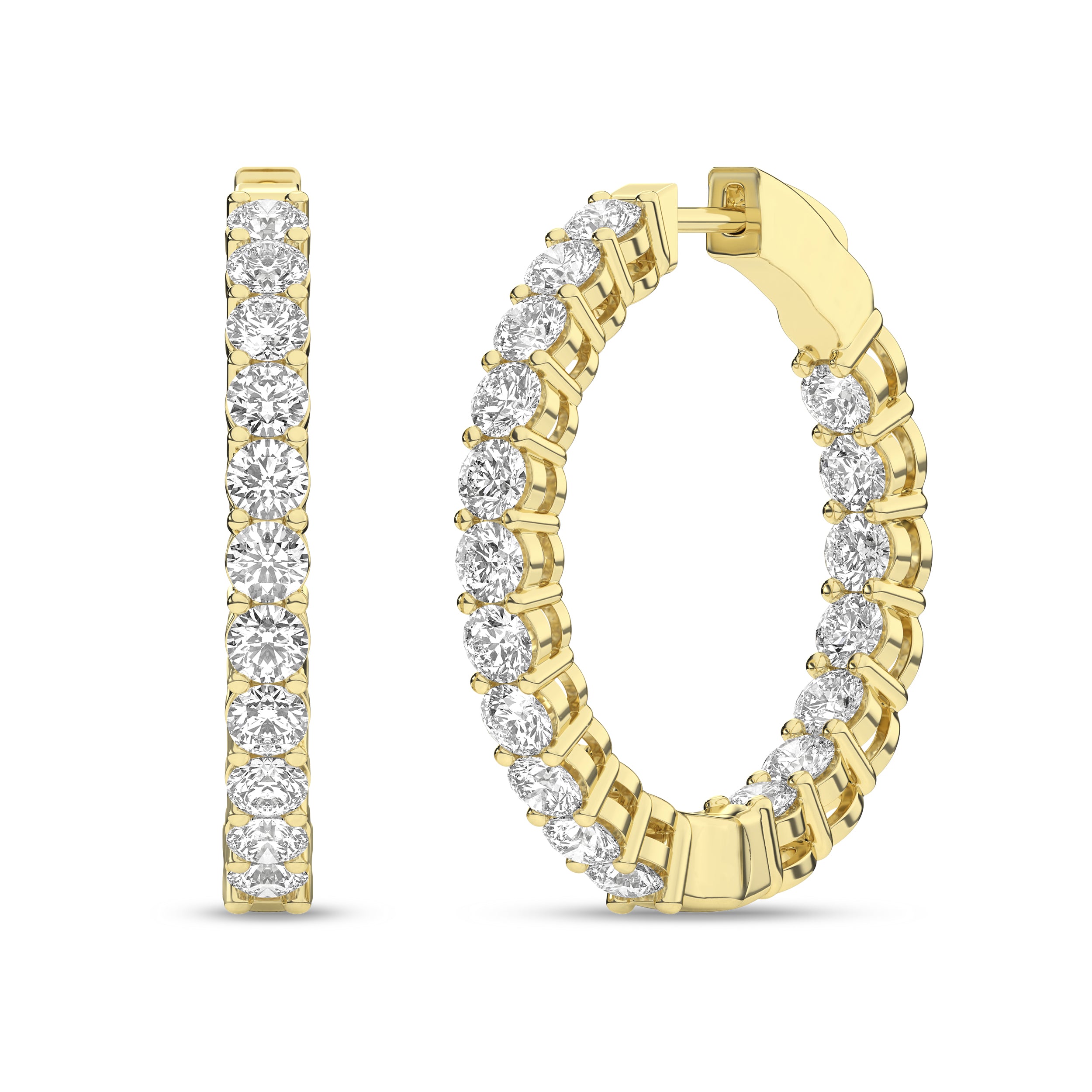 Inside-Out Hoop Earrings (Round)