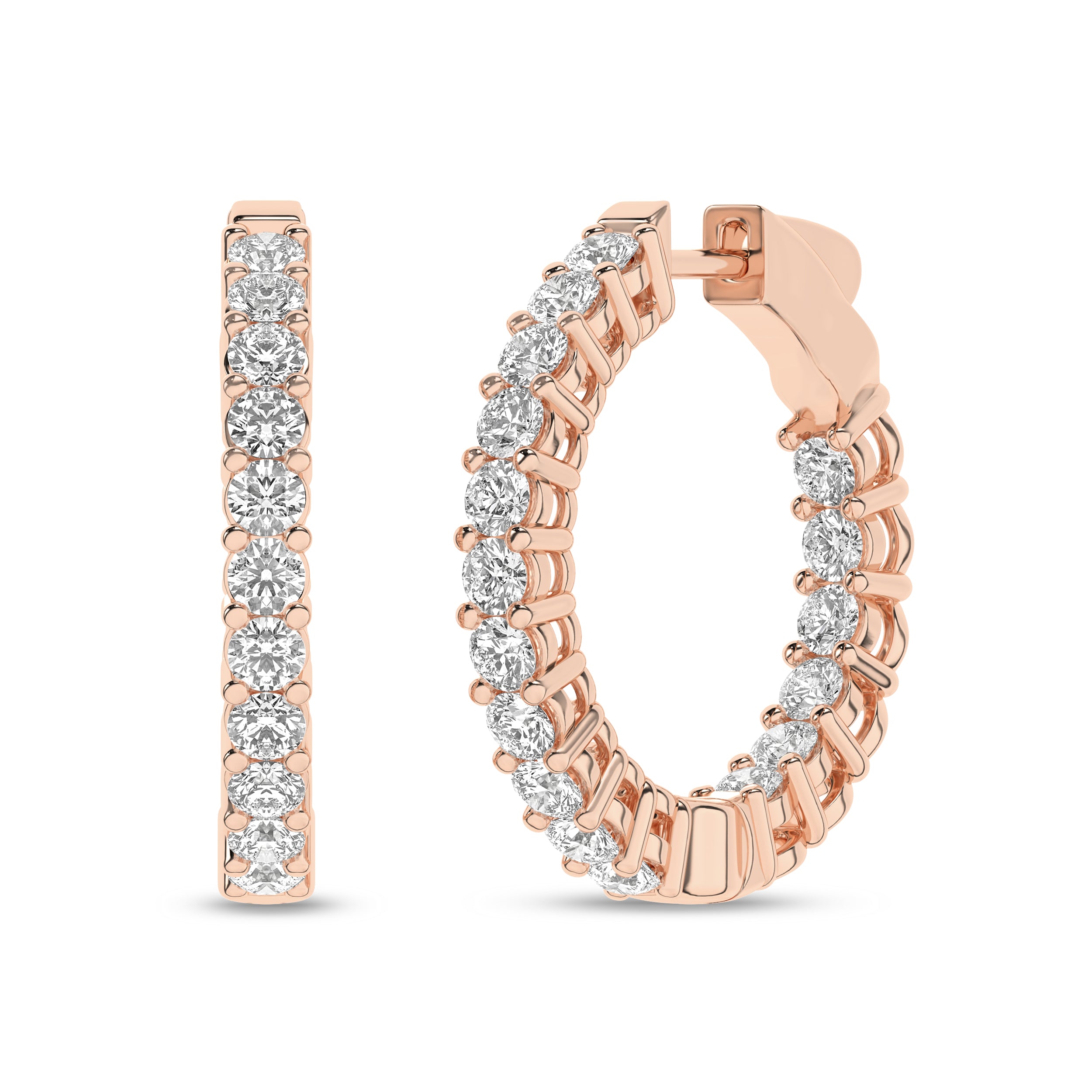 Inside-Out Hoop Earrings (Round)