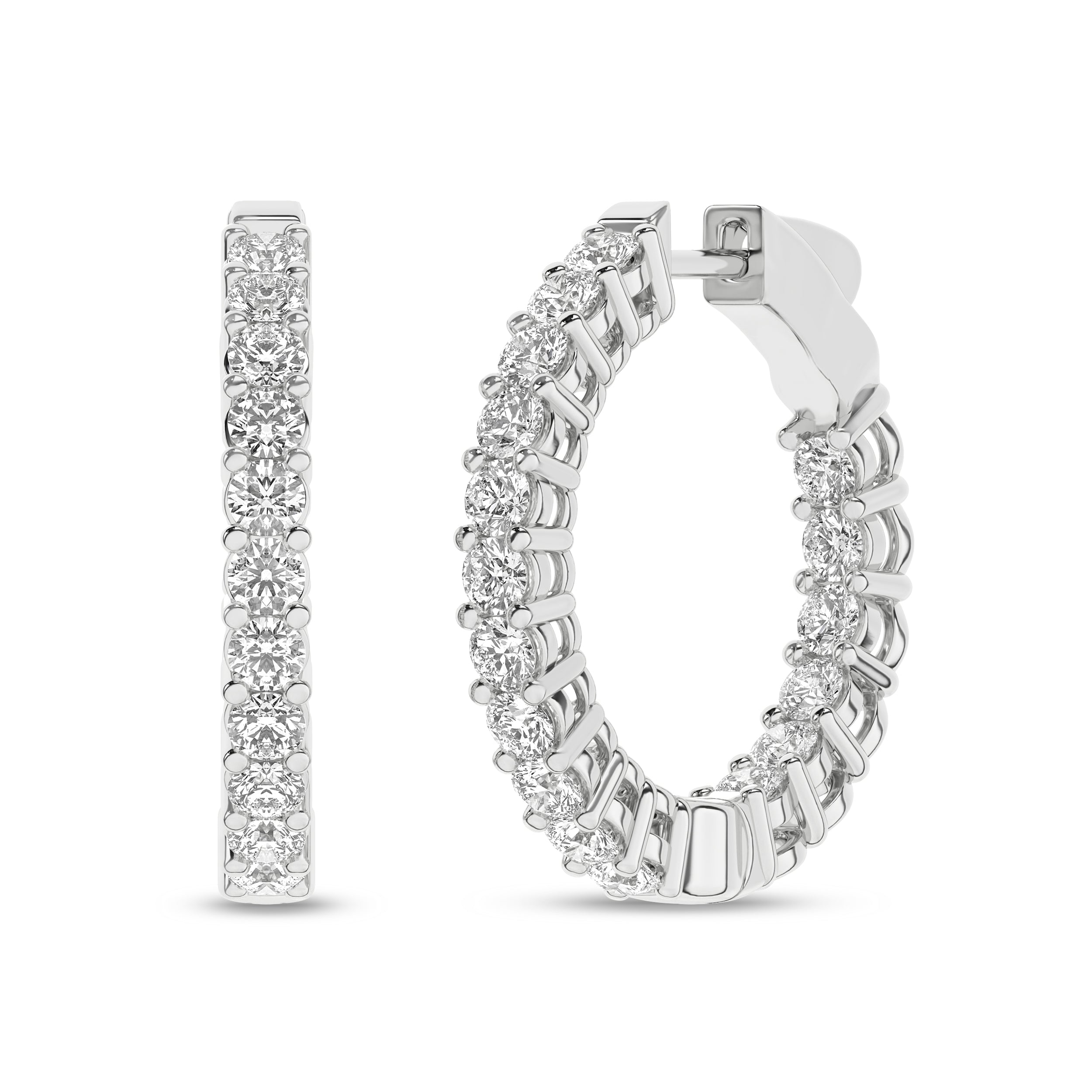 Inside-Out Hoop Earrings (Round)