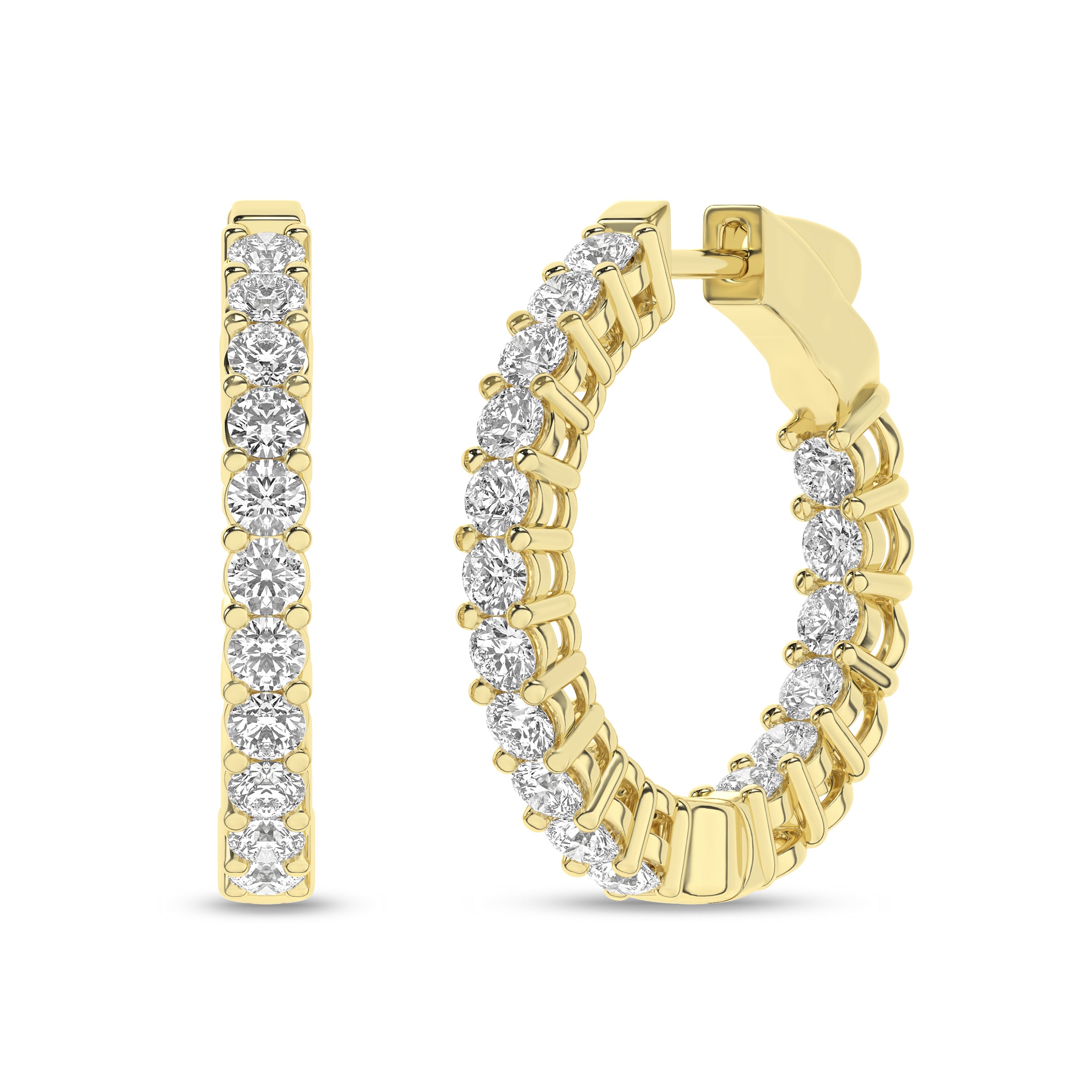 Inside-Out Hoop Earrings (Round)