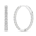 Inside-Out Oval Hoop Earrings (Round)