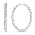 Inside-Out Oval Hoop Earrings (Round)