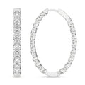 Inside-Out Oval Hoop Earrings (Round)