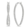 Curved Hoop Earrings (Round)