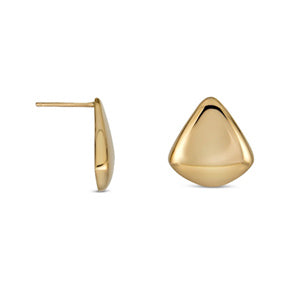 Thalia 14K Yellow Gold Triangle Earrings