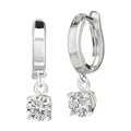Radiant Drop Lab Grown 1 ctw Diamond Earrings